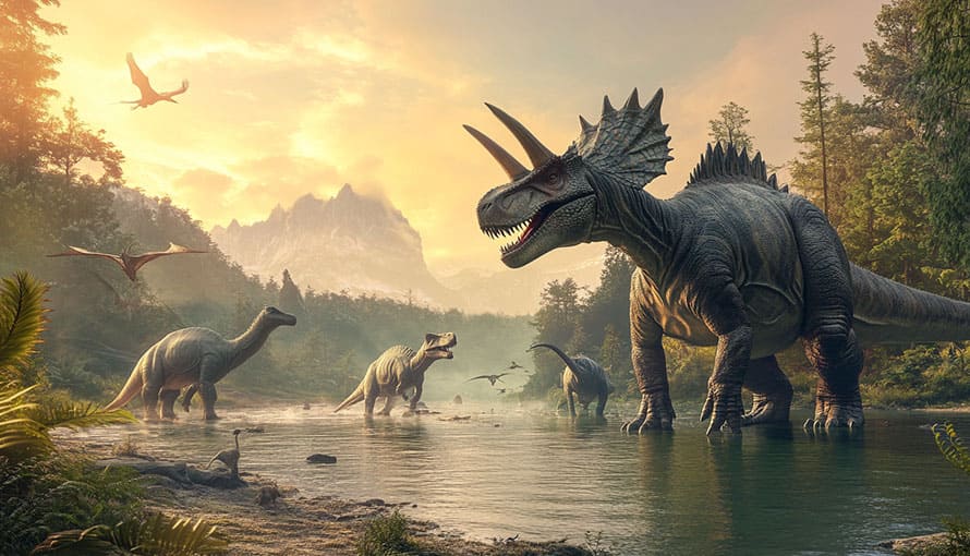 Dinosaury v pravekom svete